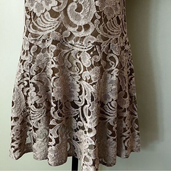 Free People Lace Cap Sleeve Embroidered Mini Dress - Picture 6 of 14